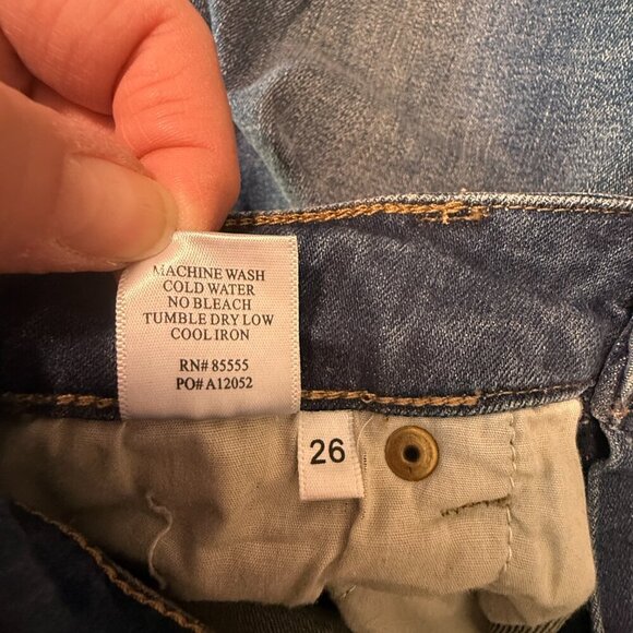 Women's 26 Pistola Tory Split Hem Zipped Ankle Skinny Jeans Medium Wash - Picture 8 of 8